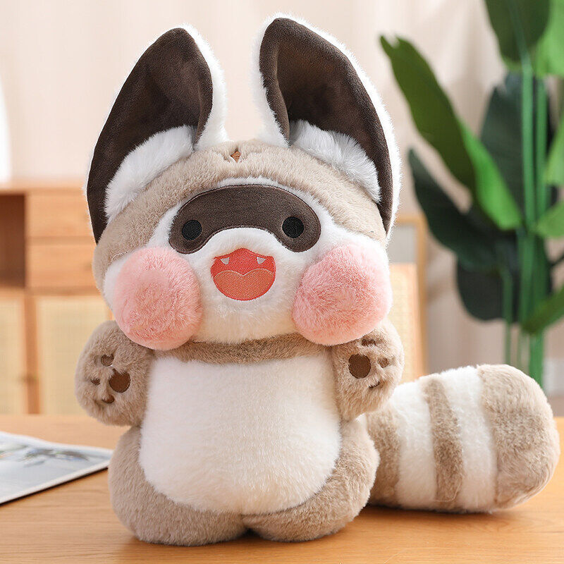 Kawaii Raton Laveur Panda Rouge En Peluche Poupée Jouet Conception Mignonne