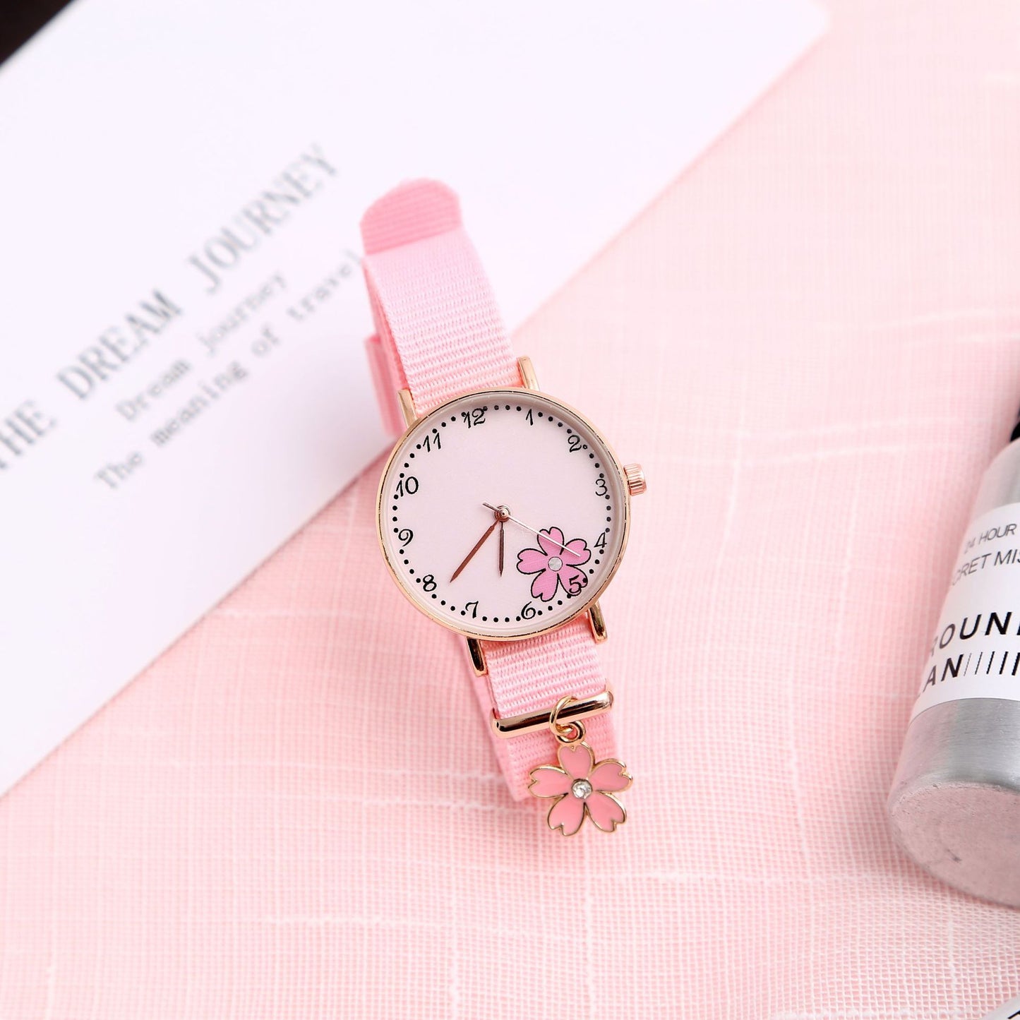 Kawaii Girl Heart Watch Lindo Colgante Macaron Mujer Reloj Estudiante Colgante Reloj