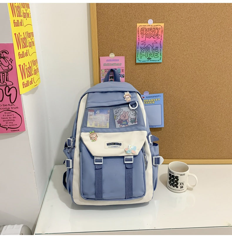 Mochila de estudiante de gran capacidad de viaje Kawaii Schoolbag