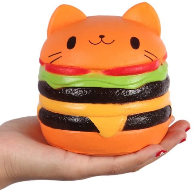 Kawaii Jumbo Foods Hotcake Popcorn Donut Fruit Squish Jouets anti-stress et anti-anxiété