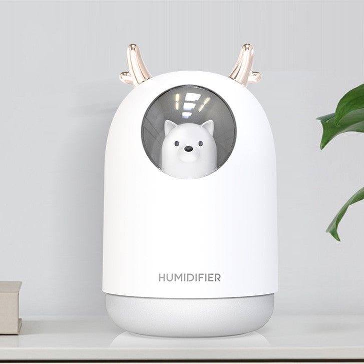 Mini ours humidificateur Kawaii avec une conception de costume de cerf mignon