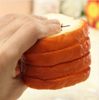 Kawaii Toast Cute Phone Holder Squishy Stress and Anxiety Relief Toys Slow Rising Simulation