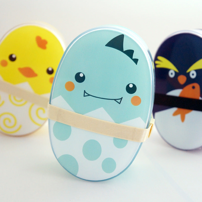 Lunch Box Plastique Kawaii 700ml Pingouin Poulet Dinosaure Gotzilla