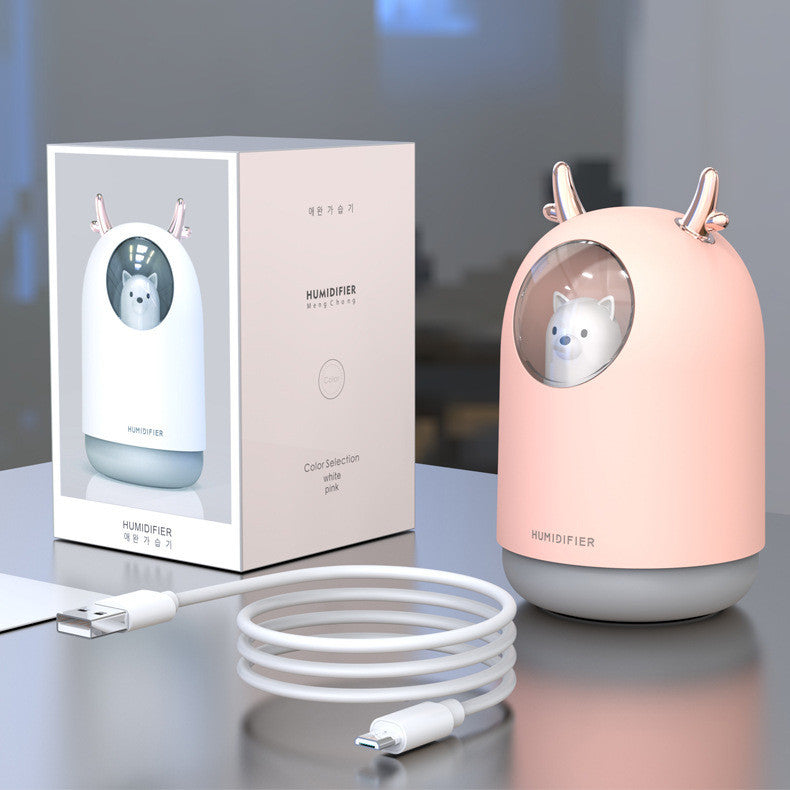 Mini ours humidificateur Kawaii avec une conception de costume de cerf mignon