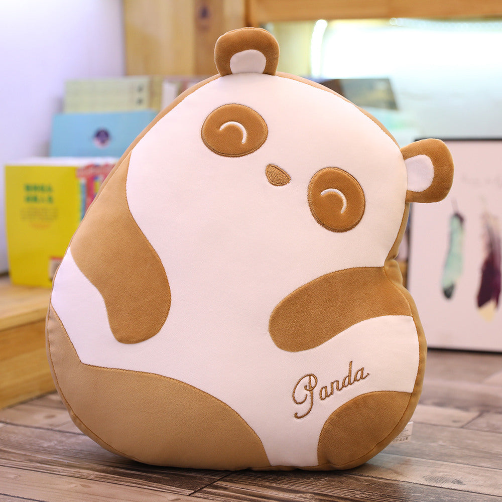 Oreiller de panda coloré de Kawaii Oreiller de poupée en peluche de sommeil d'anime de dessin animé mignon