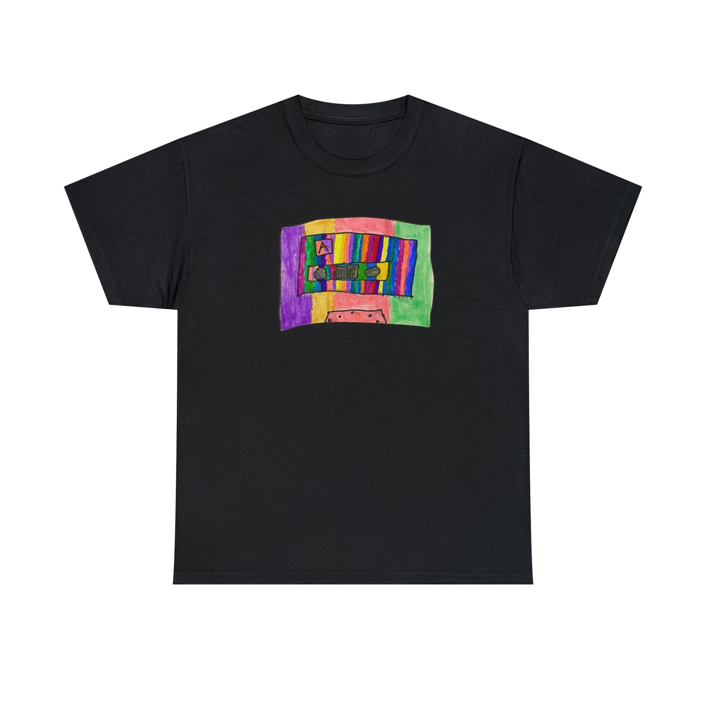 Kawaii T-shirt Cassette Vintage Art Pop Design Unisex Heavy Cotton Tee