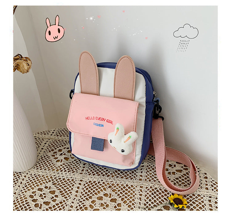 Kawaii lapin sac à bandoulière mignon petit sac en nylon à la mode Cross Body