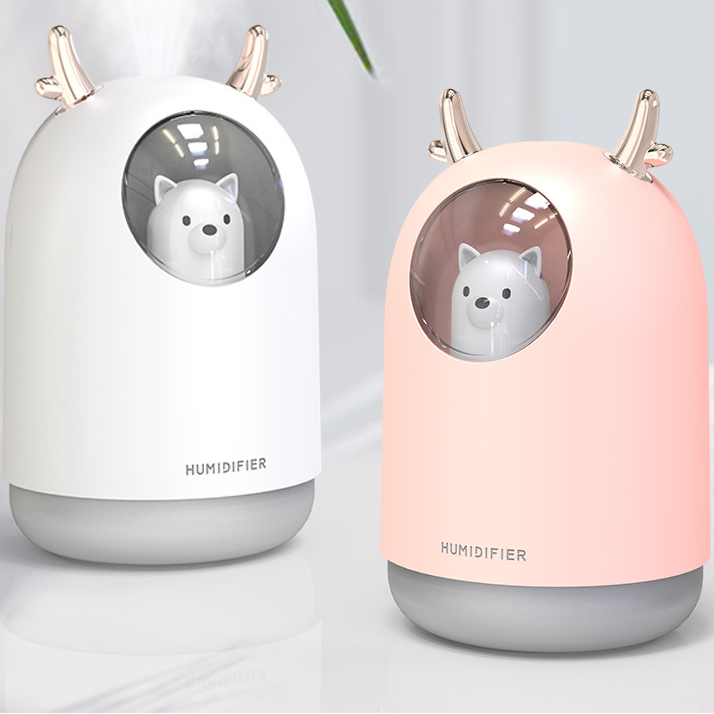 Mini ours humidificateur Kawaii avec une conception de costume de cerf mignon