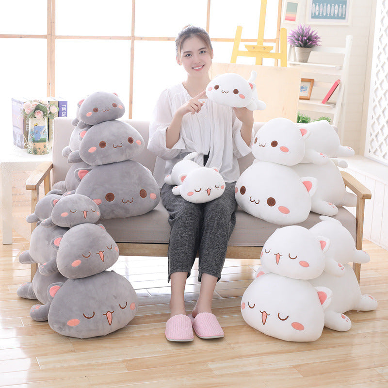 Kawaii Kitty Cartoon Pillow Doll Girl Plush Doll Cute Anime Action Figure