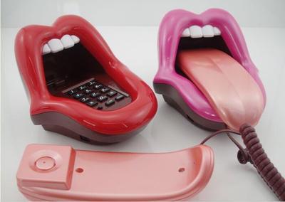 Kawaii Teléfono Sexy Labio rojo Teléfono Moda Boca grande Teléfono Labio rojo Amor Teléfono Vintage