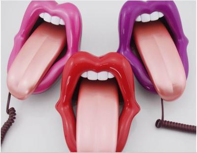 Kawaii Teléfono Sexy Labio rojo Teléfono Moda Boca grande Teléfono Labio rojo Amor Teléfono Vintage