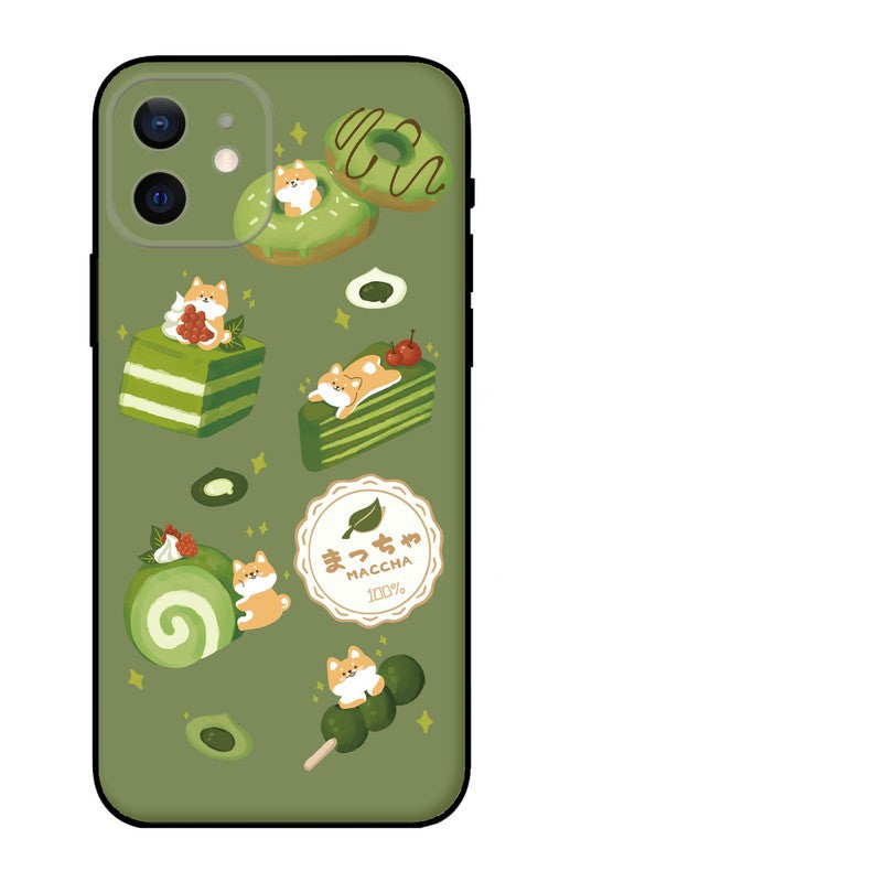 Kawaii Shiba Inu Dog Sushi Phone Case Cute Anime Cartoon Japanese Design