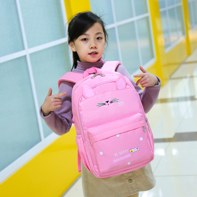 Kawaii Kitty Hombros para niños Dibujos animados Bolso pequeño para la escuela Lindo Anime Cat Design