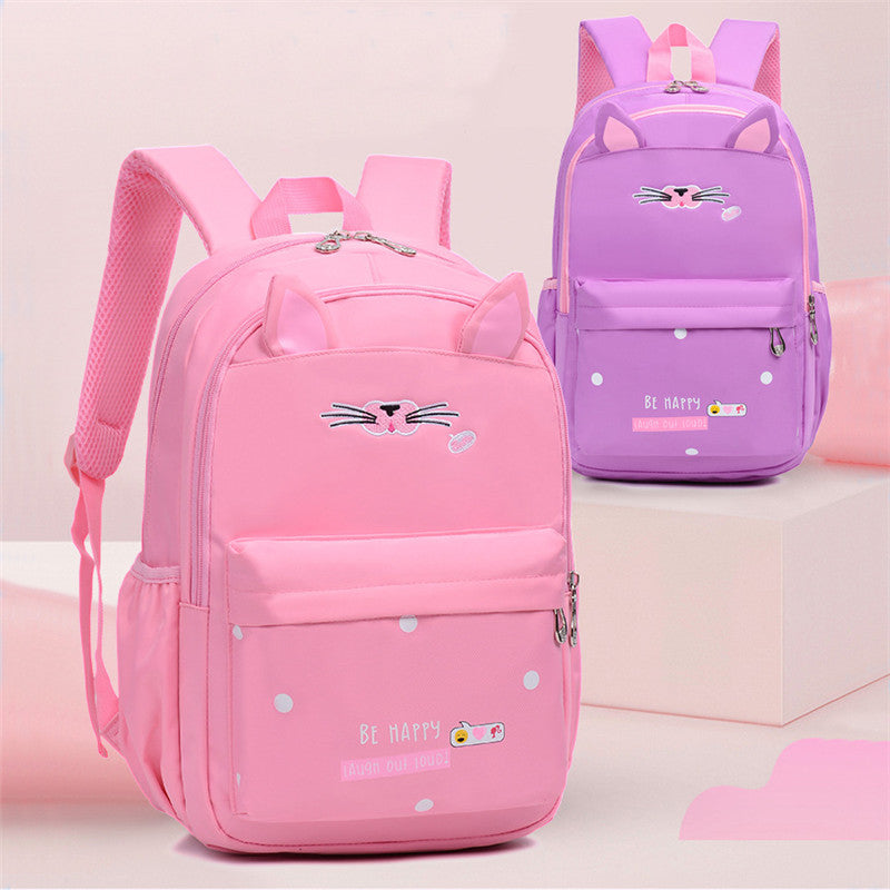 Kawaii Kitty Hombros para niños Dibujos animados Bolso pequeño para la escuela Lindo Anime Cat Design