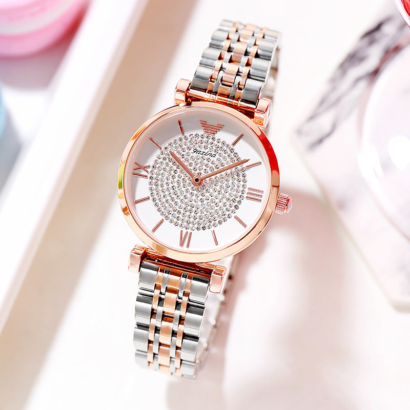 Conjunto de collar de joyería de reloj Kawaii lleno de reloj de estrella reloj electrónico lindo regalo