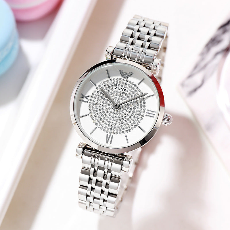 Conjunto de collar de joyería de reloj Kawaii lleno de reloj de estrella reloj electrónico lindo regalo