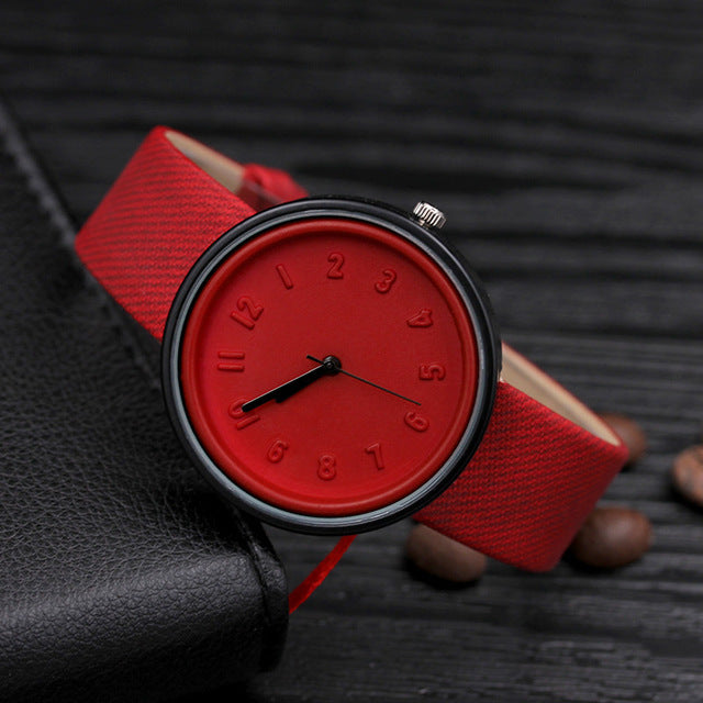 Reloj de mujer de moda Kawaii Reloj de caramelo de mujer de cuero