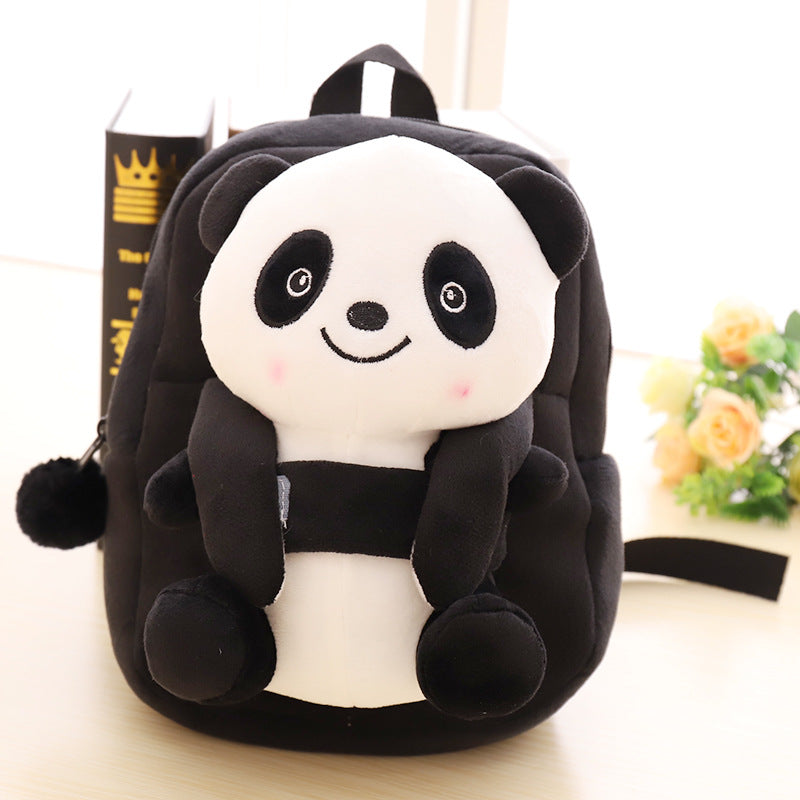Kawaii Panda Girl Anime Cartoon Mochila de felpa Mochila escolar para niños