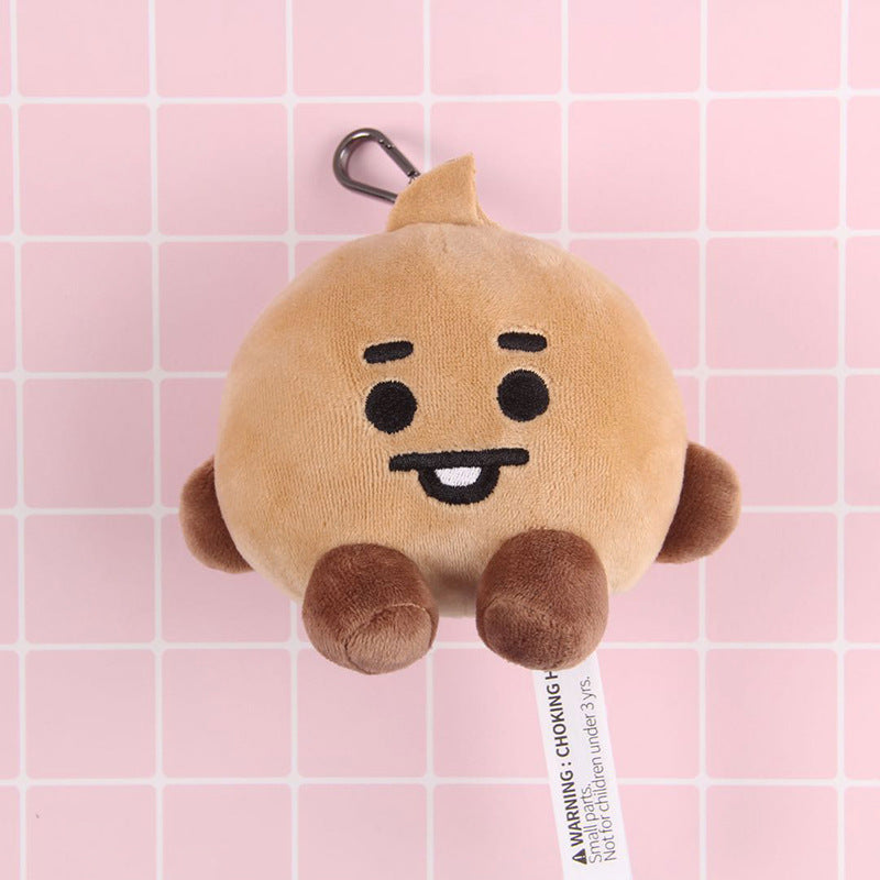 Muñeco de peluche Kawaii, diseño de dibujos animados de Anime, bonito colgante