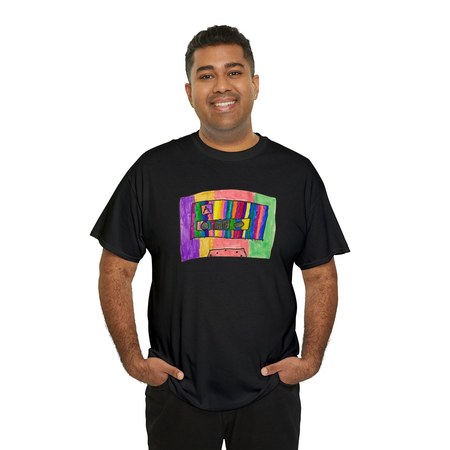 Kawaii T-shirt Cassette Vintage Art Pop Design Unisex Heavy Cotton Tee