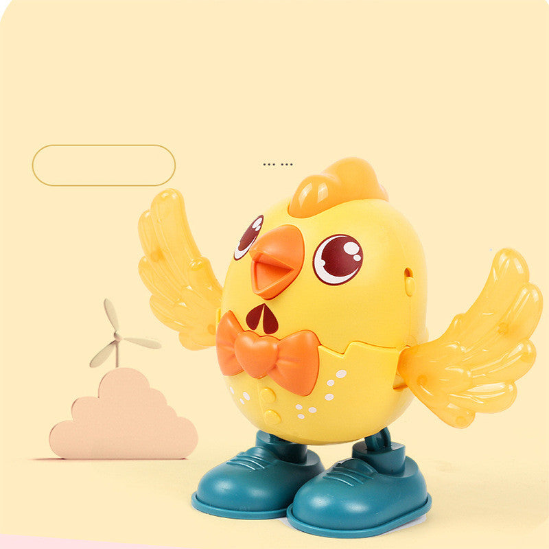 Control de voz del juguete educativo lindo del oscilación eléctrico del pollo de Kawaii
