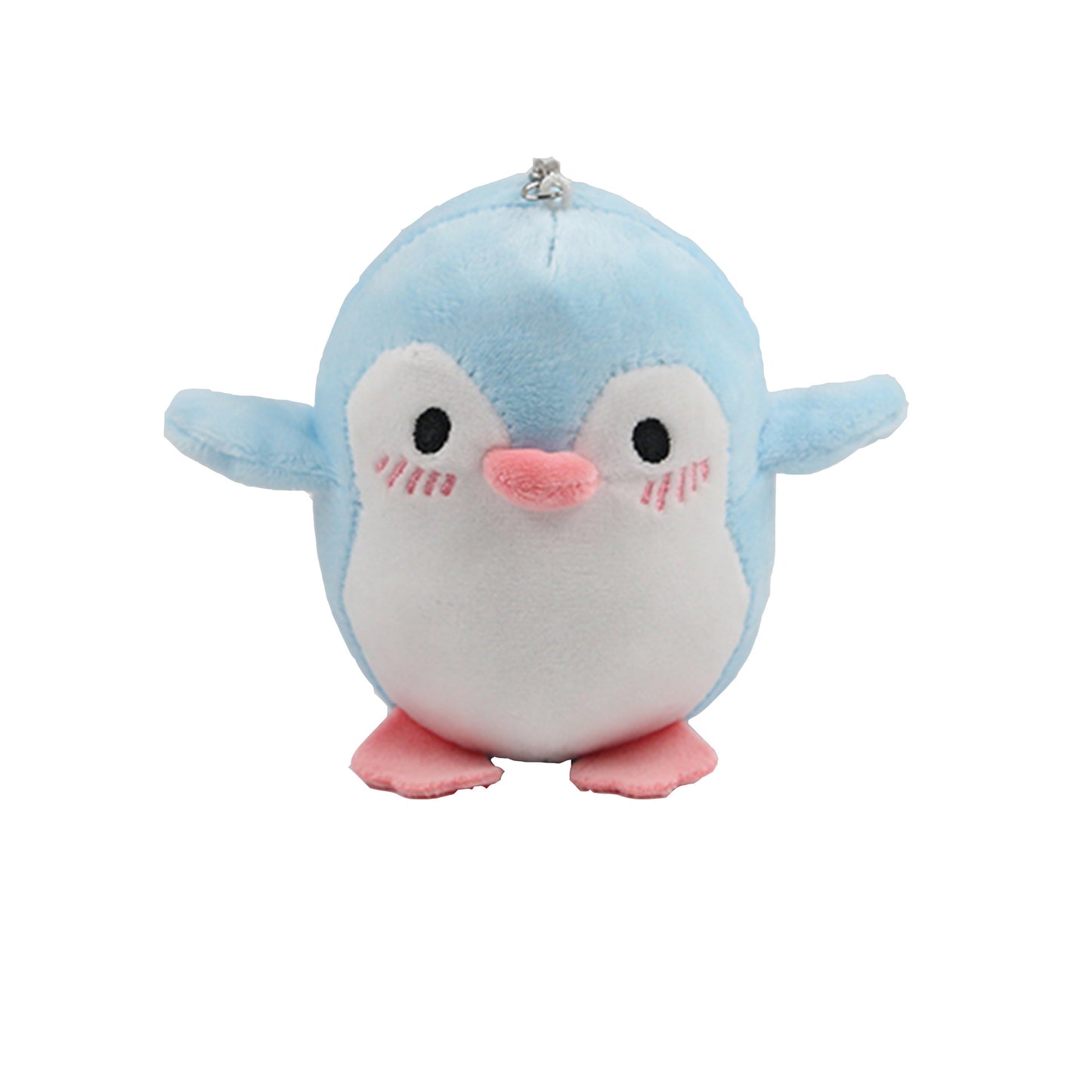 Pendentif en peluche pingouin timide Kawaii