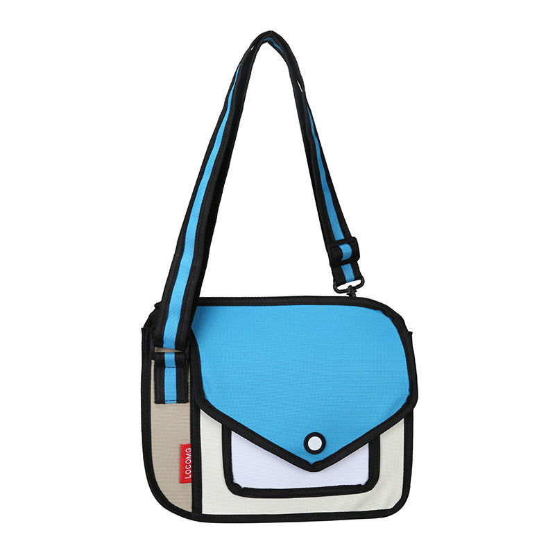 Kawaii Cartoon Art Anime Shoulder Messenger Bag Two-dimensional Trend Design