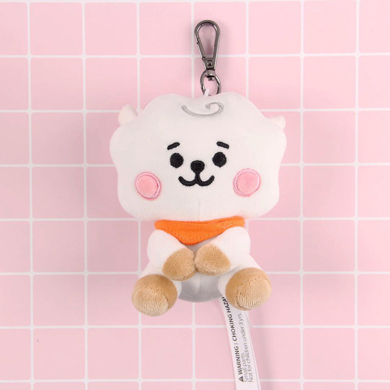 Muñeco de peluche Kawaii, diseño de dibujos animados de Anime, bonito colgante