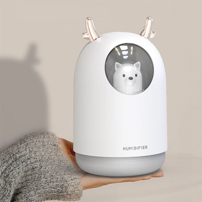 Mini ours humidificateur Kawaii avec une conception de costume de cerf mignon