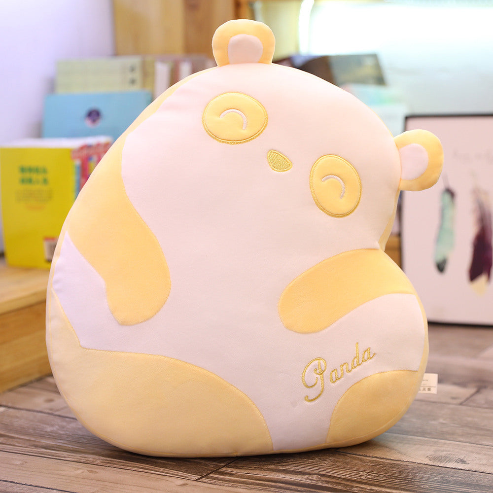 Oreiller de panda coloré de Kawaii Oreiller de poupée en peluche de sommeil d'anime de dessin animé mignon