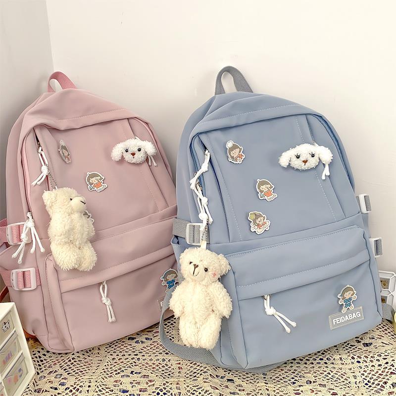 Kawaii Original Simple Tout Match Japonais Sac À Dos Junior Adolescents Étudiants