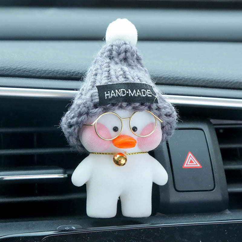 Kawaii café canard jouet dessin animé mignon canard voiture décor animaux poupées