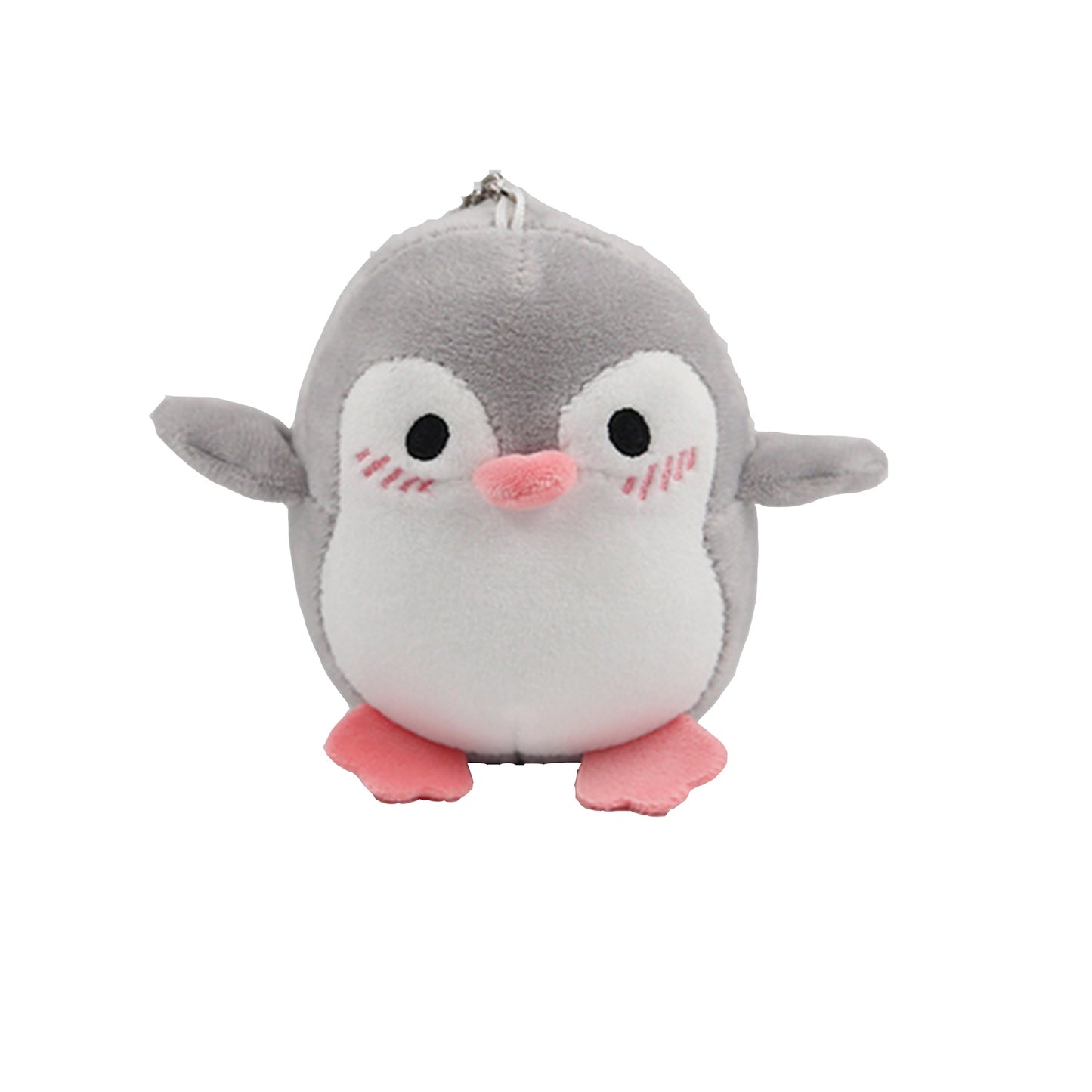 Pendentif en peluche pingouin timide Kawaii