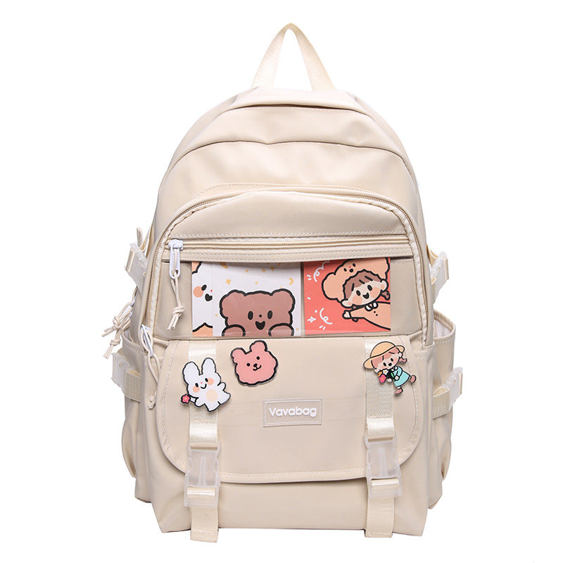 Mochila femenina japonesa Kawaii, mochila de gran capacidad con diseño de Anime bonito, moda Harajuku