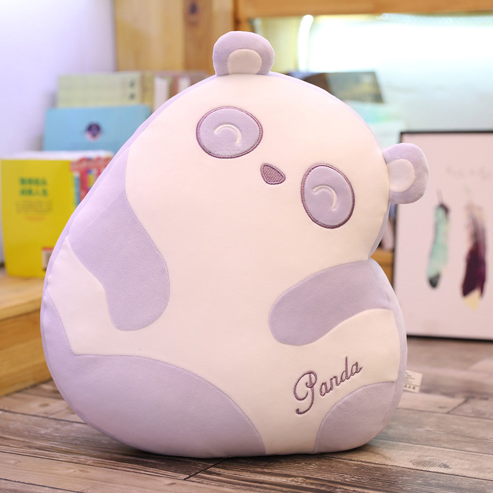 Oreiller de panda coloré de Kawaii Oreiller de poupée en peluche de sommeil d'anime de dessin animé mignon