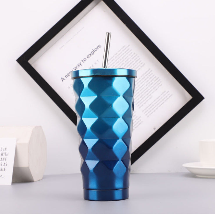 Kawaii Stainless Steel Diamond Mug Modern Thermos