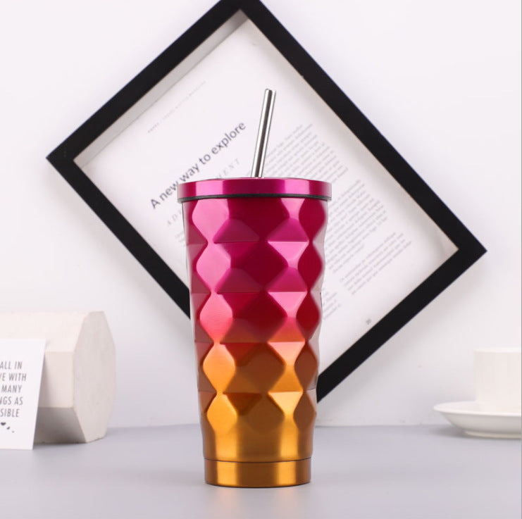 Kawaii Stainless Steel Diamond Mug Modern Thermos