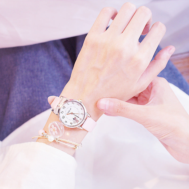 Reloj de cuarzo electrónico de dibujos animados de anime japonés Kawaii