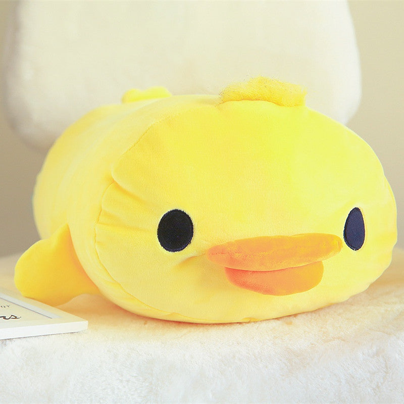 Oreiller en coton mignon de poupée en peluche de canard de Kawaii
