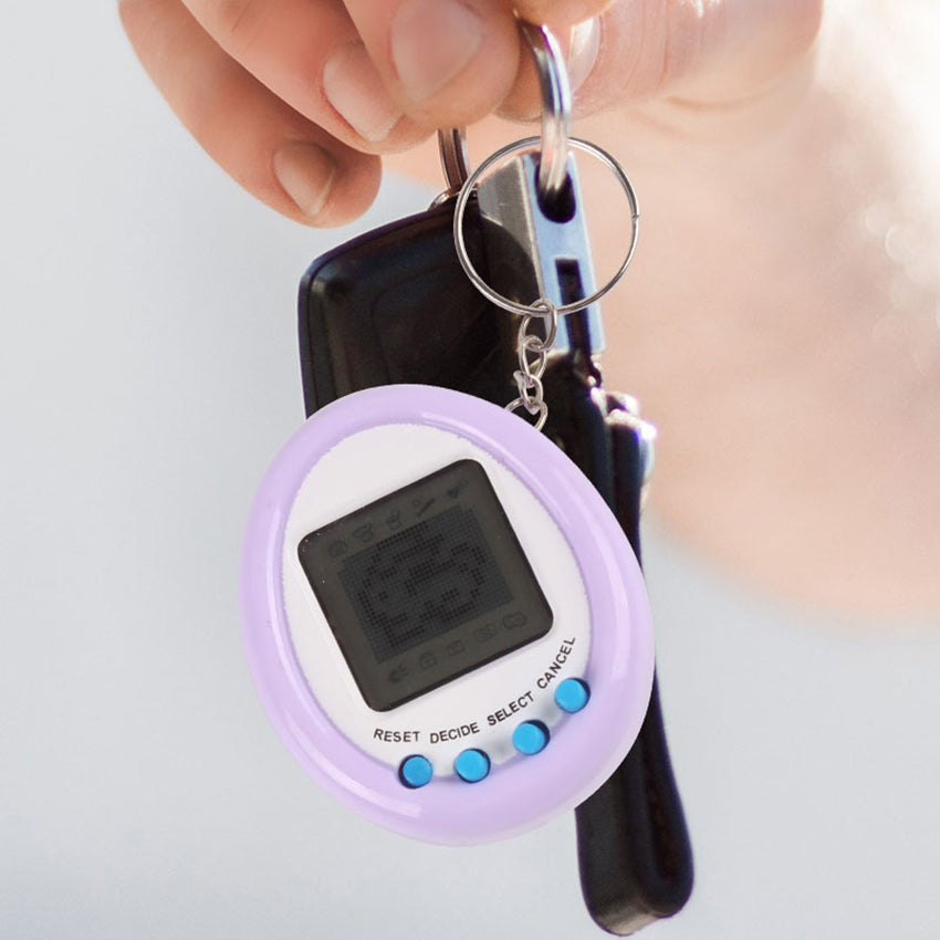 Máquina de juego de mascotas en miniatura interactiva Kawaii Virtual Pet Game Macaron