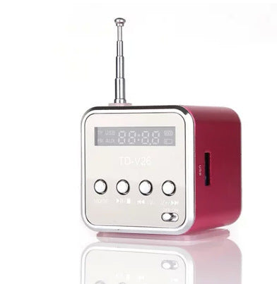 Haut-parleur Bluetooth Kawaii Creative Vintage Radio U Port avec écran Mini carte TDV26
