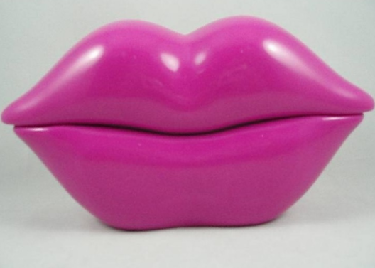 Kawaii Kiss Lip Phone, Flaming Red Lips, Big Mouth, Fixed Phone, Vintage Retro Telephone 80s