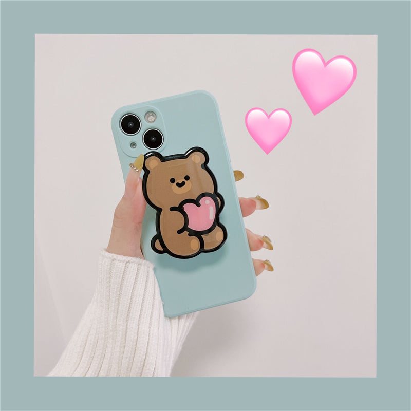 Kawaii Japanese Cute Bear Anime Silicone Phone Case