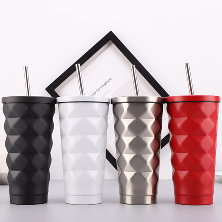 Kawaii Stainless Steel Diamond Mug Modern Thermos