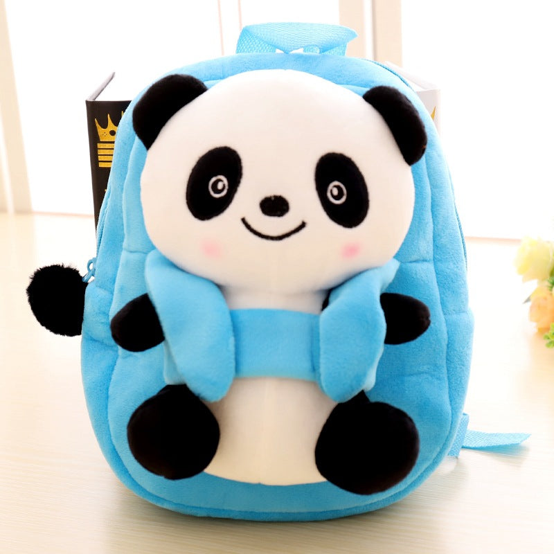 Kawaii Panda Girl Anime Cartoon Mochila de felpa Mochila escolar para niños