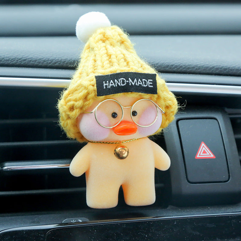 Kawaii café canard jouet dessin animé mignon canard voiture décor animaux poupées