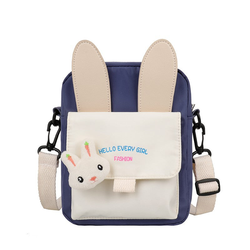 Kawaii lapin sac à bandoulière mignon petit sac en nylon à la mode Cross Body