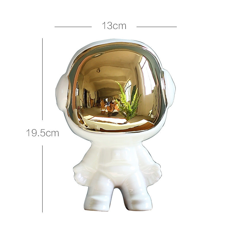 Kawaii Astronaute Fine Ornement Cave à Vin Étude Design Original Poterie