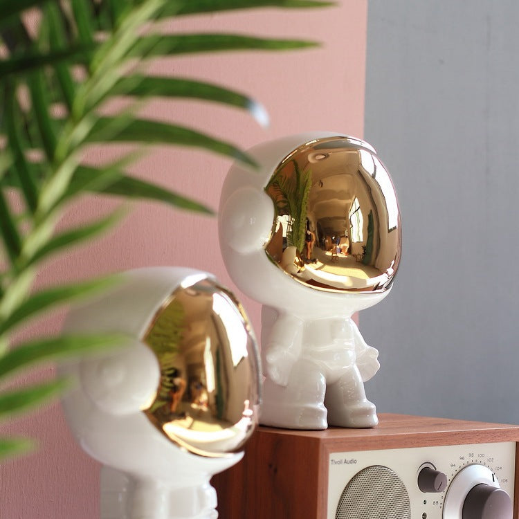 Kawaii Astronaute Fine Ornement Cave à Vin Étude Design Original Poterie
