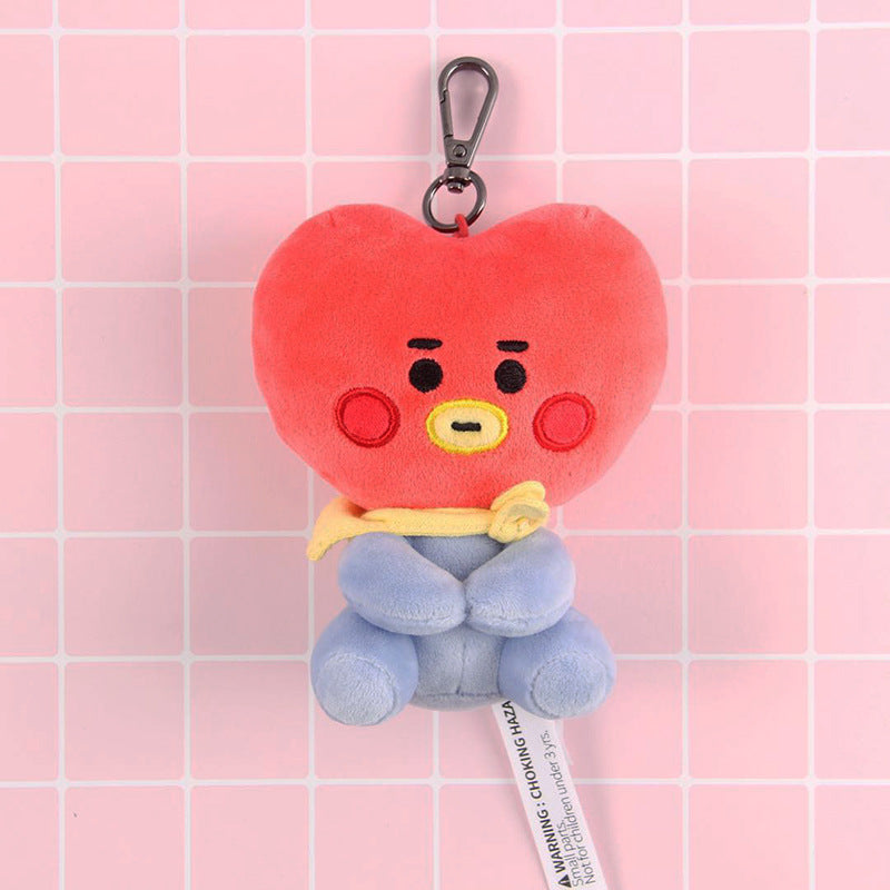 Muñeco de peluche Kawaii, diseño de dibujos animados de Anime, bonito colgante